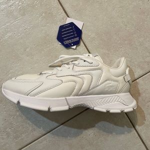 New white Lacoste sneakers